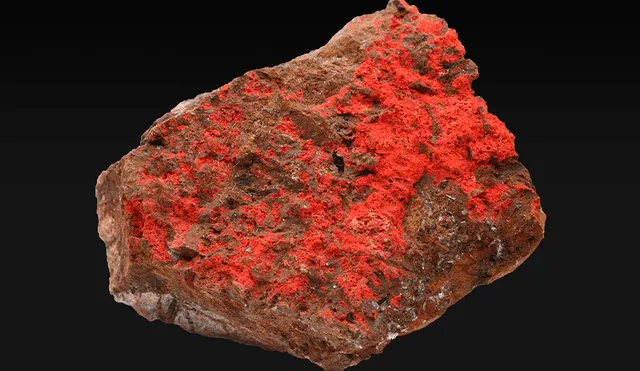 Este mineral está compuesto por un 85% de mercurio y un 15% de azufre. Foto: Museo virtual de mineralogía.