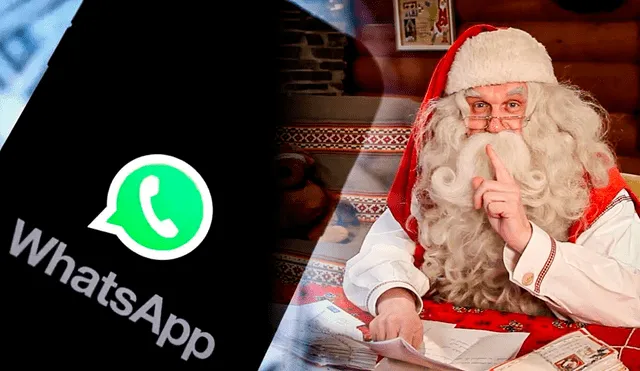 WhatsApp revela la forma de comunicarse con el Santa Claus | Composición: Gerson Cardozo