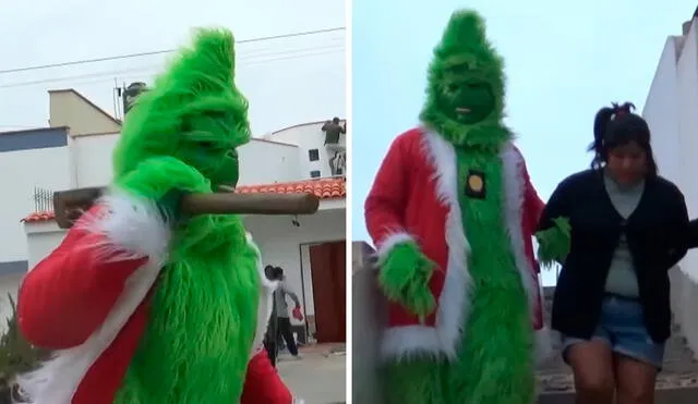 El Grinch Terna participó activamente del operativo en San Bartolo. Foto: composición LR