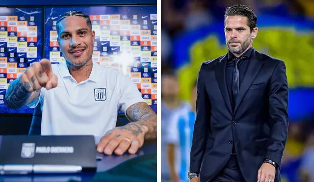 Paolo Guerrero fue dirigido por Fernando Gago en Rancing en 2023. Foto: composición LR/Alianza Lima/difusión