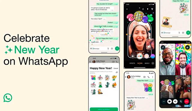 Estas novedades de WhatsApp solo estarán disponibles hasta el 3 de enero de 2025. Foto: Meta