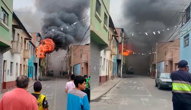 Incendio en Chosica/Composición LR/Foto: Difusión