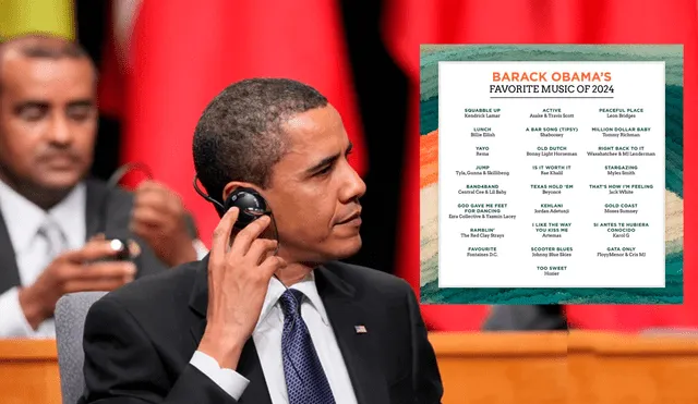 Barack Obama publicó su lista de canciones favoritas de 2024, incluyendo éxitos latinos. Descubre los temas en español que cautivaron al expresidente de EE. UU. Foto: composición LR/AFP