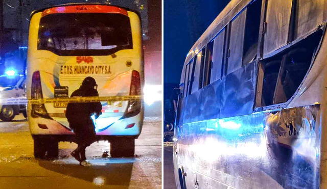 El ataque a bus ocurrió en la av. Malecón Checa en San Juan de Lurigancho. Foto: composición LR