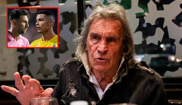 Pese a sus palabras, Hugo Gatti consideró que tanto Messi como Cristiano están fuera del top 3 histórico de mejores jugadores. Foto: composición de LR/La Nación/Inter Miami/Al Nassr