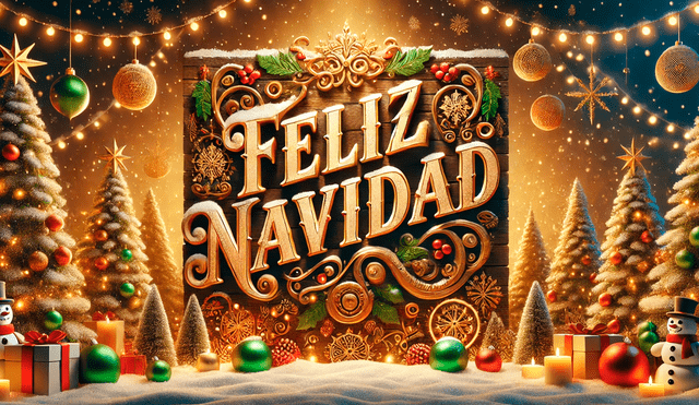 Puedes enviar tus imágenes con frases de Navidad a través de las redes sociales como WhatsApp e Instagram. Foto: IA