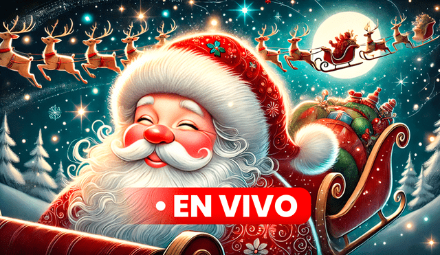 NORAD es la plataforma ideal para seguir la ruta de Papá Noel por todo el mundo a vísperas de la Navidad 2024. Foto: IA/LR