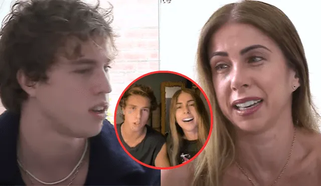 Fiorella Cayo y Facundo Oliva protagonizan un polémico momento en TikTok. Foto: Composición LR/Latina/TikTok