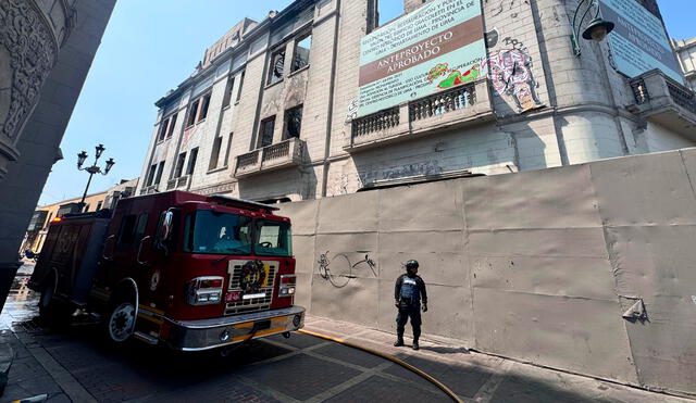 Amago de incendio en av. Nicolás de Piérola