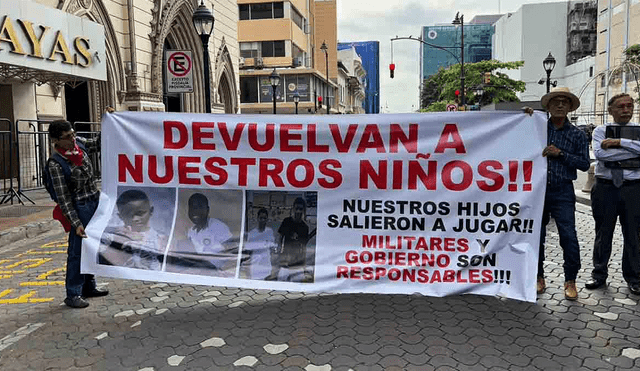 La sociedad ecuatoriana se moviliza exigiendo respuestas sobre la desaparición de los menores, mientras la ONU enfatiza la necesidad de proteger los derechos de los jóvenes. Foto: RRSS.