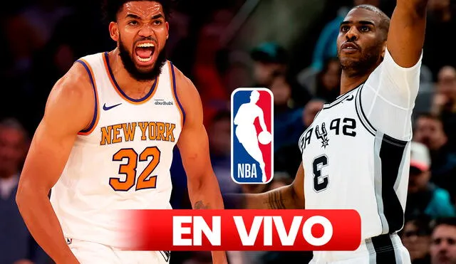 El juego navideño entre los Knicks vs. Spurs se jugará este miércoles 25 de diciembre a la 1.00 p. m. Foto: composición LR