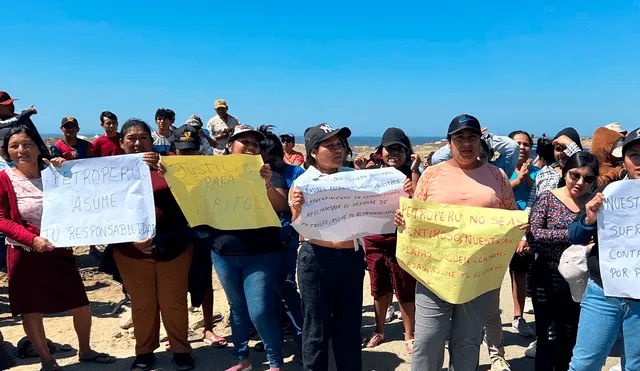 Para la tarde de este martes 24 se tiene prevista una reunión entre los representantes de PetroPerú y los pescadores artesanales de Lobitos. Foto: Samuel Seminario