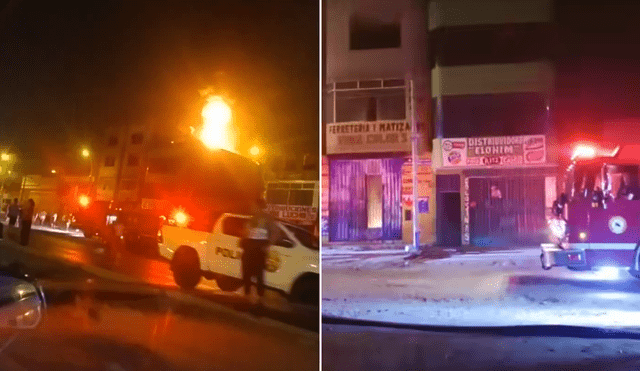 Incendio asusta a vecinos de Carabayllo durante la Navidad. Foto: composición La República