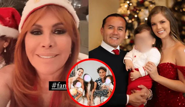 Diversos famosos celebraron la Navidad y lo mostaron en redes sociales. Foto: Composición LR/Magaly Medina/Brunella Horna/Ana Paula Consorte/Instagram