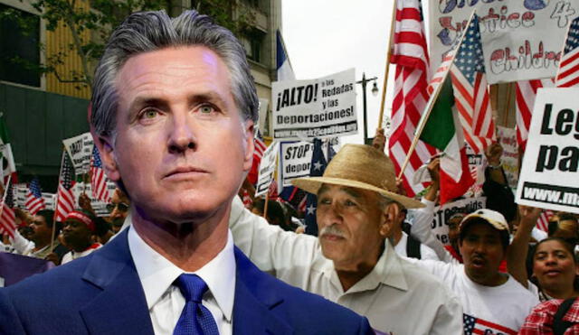 Gavin Newsom está comprometido a ayudar a los inmigrantes antes del ingreso de Trump. Foto: composición LR/ CNN