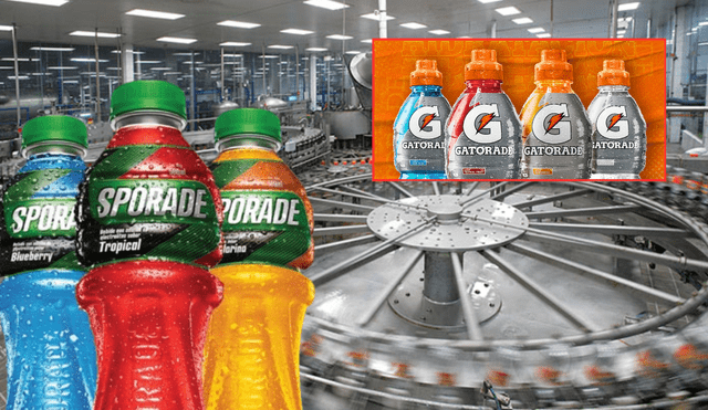 Sporade se lanzó al mercado 40 años después que su principal competidora Gatorade. Foto: composición LR/ Aje Group/ Gatorade