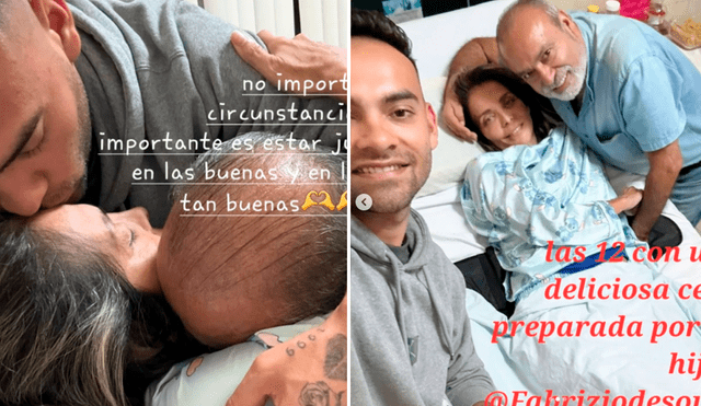 Lucy Bacigalupo la pasó en compañía de su pareja y su hijo mayor. Foto: Composición LR/Instagram