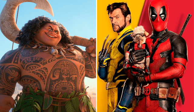 'Moana 2' y 'Deadpool & Wolverine' son cintas que los fanáticos han esperado por muchos años. Foto: Composición LR/Instagram