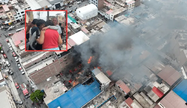 El siniestro ha afectado una quinta donde habitan más de 30 familias. Foto: Andina / LR.