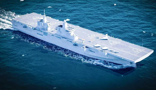 El buque de asalto anfibio Tipo 076, bautizado como Sichuan, representa un hito en la modernización de la Armada del Ejército Popular de Liberación de China. Foto: X