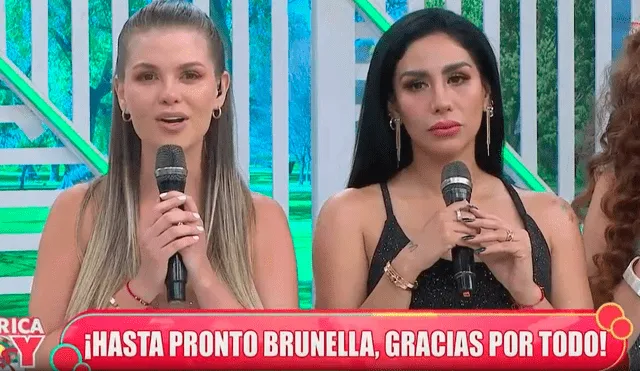 Brunella Horna se despide de 'América hoy' después de tres años. Foto: captura/América TV