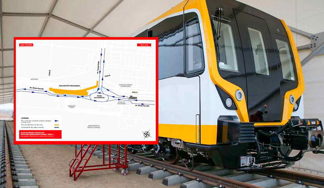 El Metro de Lima plantea tres opciones de desvíos para transporte público y privado durante la construcción de la nueva estación Aeropuerto de la Línea 4. Foto: composición LR/Andina