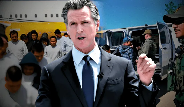 Entre las propuestas impulsadas por Gavin Newsom destaca un plan preliminar denominado Immigrant Support Network Concept, diseñado para salvaguardar a los inmigrantes ante las deportaciones masivas de Donald Trump. Foto: composición LR/CNN