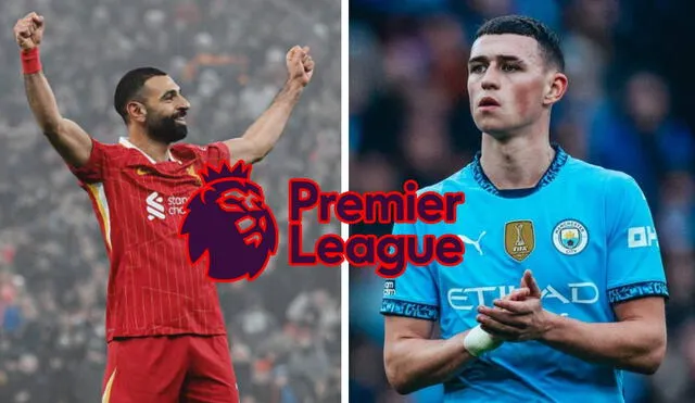 Liverpool lidera la tabla de posiciones de la Premier League, mientras que Manchester City está fuera de clasificación. Foto: composición GLR