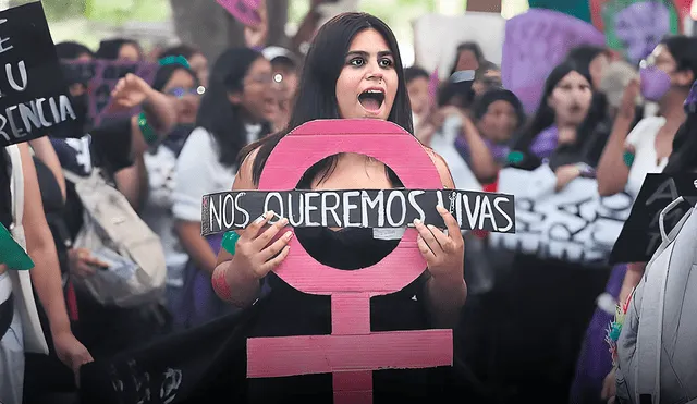 Reclamo. Las marchas 25N de los últimos años han tenido como principal demanda justicia para las víctimas de feminicidio y medidas de prevención reales. Foto: difusión