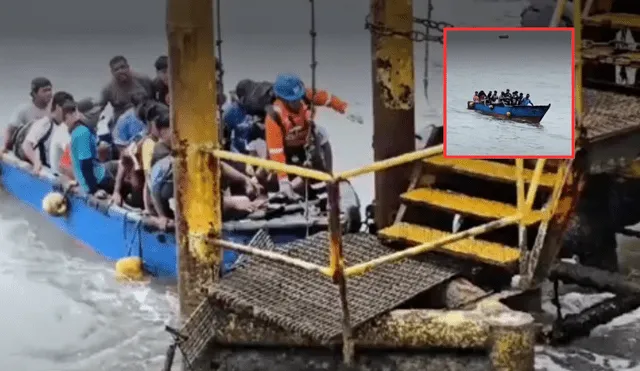 Sin comida y combustible estuvieron atrapados en alta mar. Foto: Captura / América TV