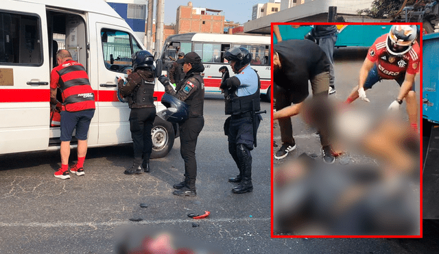 Conductor del camión fue llevado a la comisaria para continuar con las investigaciones. Foto: Composición La República.