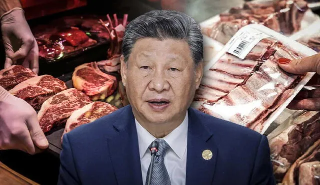 China, mayor importador de carne vacuna, investiga las importaciones de Argentina y Brasil por el aumento del 64,9% desde 2019, que afecta a la industria local y precios internos. Foto: composición LR/AFP/Freepik