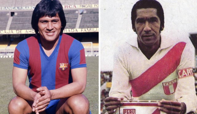 Hugo Sotil y Julio Meléndez salieron campeones con la selección peruana en la Copa América 1975. Foto: composición LR/FC Barcelona/difusión