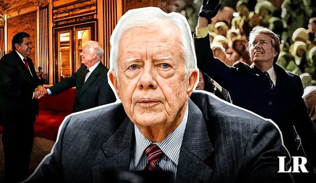 Jimmy Carter fue el 39.º presidente de Estados Unidos, desde 1977 hasta 1981. Foto: composición de Gerson Cardoso/La República/AFP/Andina