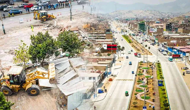 La Municipalidad de Lima realiza desalojos y destrucción de inmuebles por la construcción de la Nueva Vía Expresa Sur. Foto: composición LR/Andina