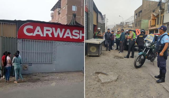 Extorsionadores asesinan a balazos a dueño de carwash  y dejan a un menor herido. Foto: composición LR