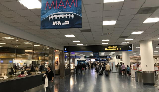 El Aeropuerto brindó determinadas indicaciones en Miami. Foto: CDN