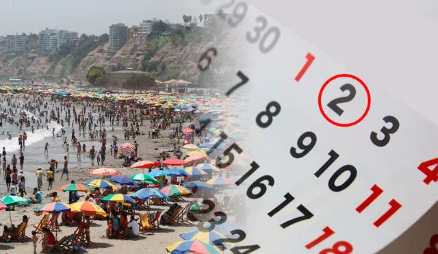 Peruanos aprovechan los feriados para descansar e ir a la playa por el verano. Foto: Composición LR/Andina.