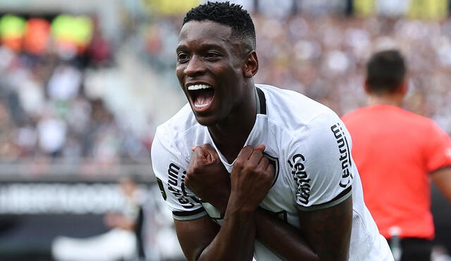 Luiz Henrique anotó uno de los goles en la final de la Copa Libertadores que Botafogo le ganó a Atlético Mineiro. Foto: AFP