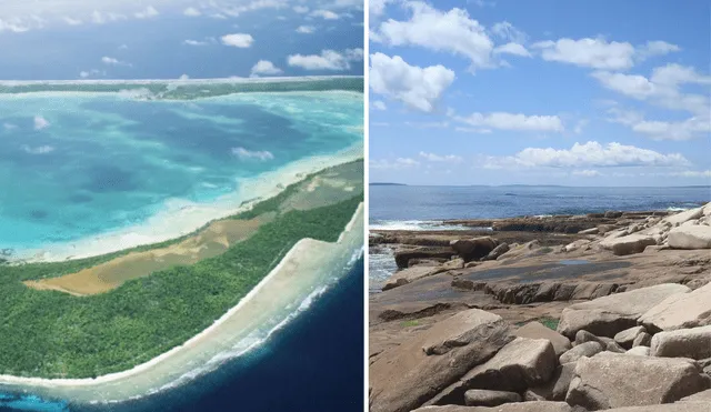 Estos dos lugares se ubican en el medio del Océano Pacífico. Foto: composición LR/El Diario 24/TripAdvisor