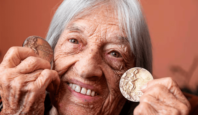 Agnes Keleti se consagró con 5 medallas de oro durante su carrera deportiva. Foto: AFP