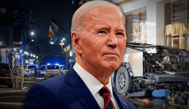 El presidente Joe Biden confirma una investigación sobre posibles vínculos entre la explosión en Las Vegas y el ataque en Nueva Orleans. El FBI lidera las pesquisas. Foto: composición LR/AFP