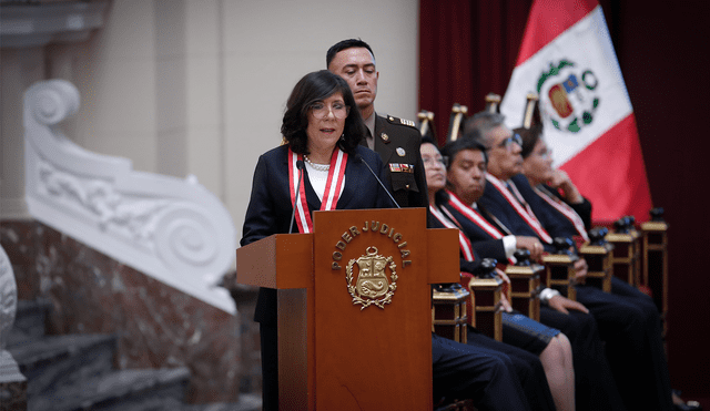 Janet Tello es la segunda mujer en tomar la presidencia del Poder Judicial. Foto: Marco Cotrina