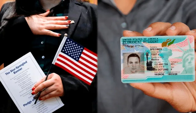 Los inmigrantes en Estados Unidos pueden aspirar a la residencia permanente, conocida como Green Card, o a la ciudadanía americana. Foto: RPP / El Comercio