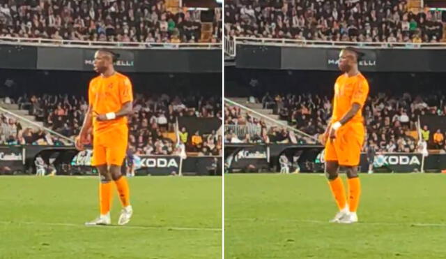 Vinícius fue expulsado luego que empujara al arquero del Valencia; sin embargo, Real Madrid remontó y ganó el partido. Foto: composición LR/captura