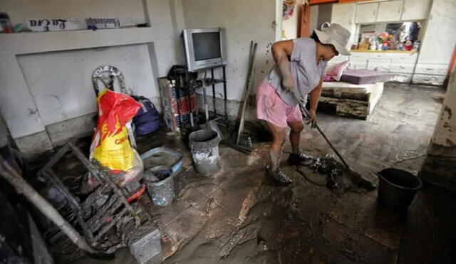 Algunas viviendas se ven afectadas a consecuencia de las  lluvias en el Perú. Foto: La República