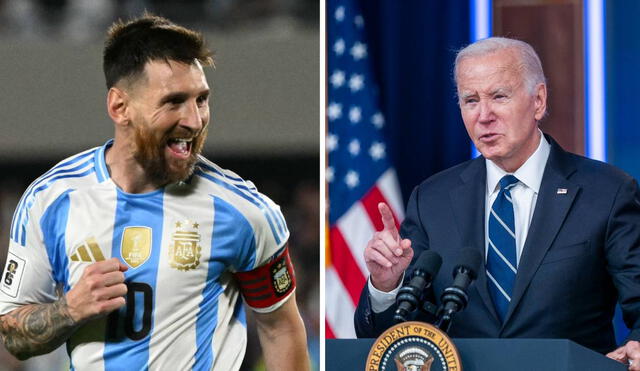 Lionel Messi será reconocido por el presidente de Estados Unidos en la Casa Blanca. Foto: composición GLR/AFP