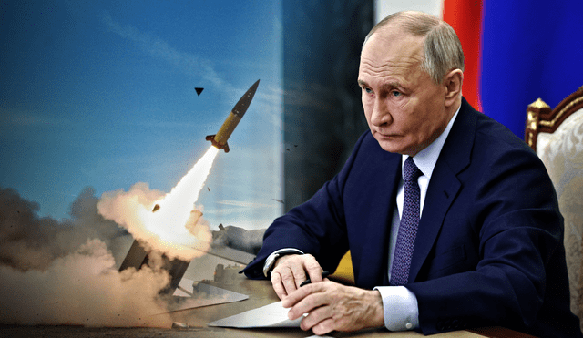 La situación se complica tras la advertencia del presidente Putin sobre el posible uso del misil balístico Oreshnik con capacidades nucleares. Foto: composicin LR/AFP/John Hamilton/US Army.