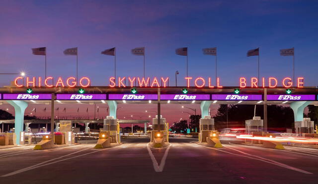 El Chicago Skyway es una de las vías de peaje más importantes de la región de Chicago, conectando la ciudad con el noroeste de Indiana. Foto: Telemundo Chicago