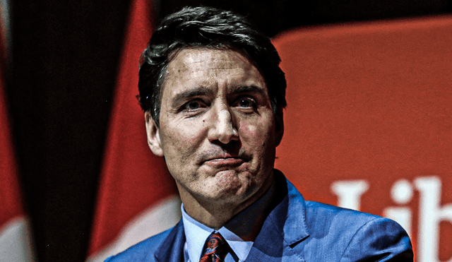 Justin Trudeau, quien ha estado al frente del gobierno durante nueve años, enfrenta un panorama complicado. Foto: AFP.